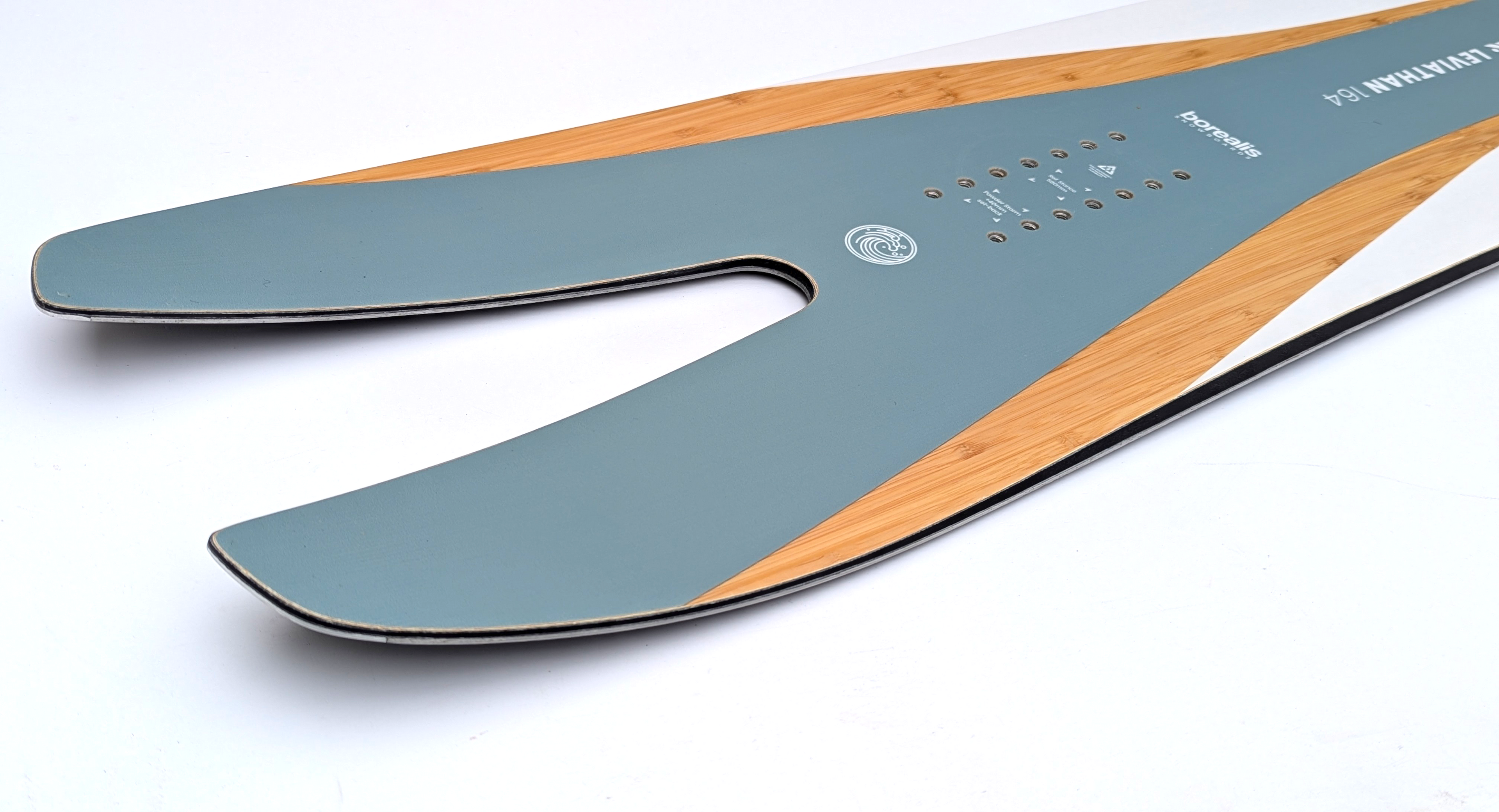 Borealis Leviathan Snowboard Swallowtail Freeride Powder Best Bamboo Eco-friendly Sustainable