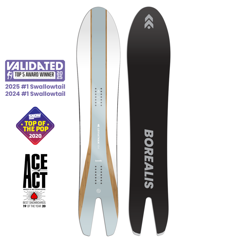 Borealis Leviathan 2027: Swallowtail Freeride Snowboard – Borealis