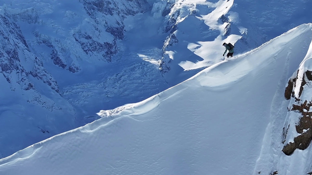 Borealis rider in deep powder